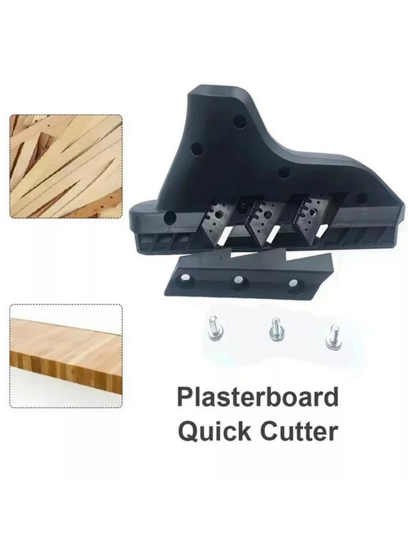 45 Degree Plasterboard Chamfer Tool Drywall Corner Trimmer Right Angle Bevel Planer for Gypsum Board Edge Professional Hand Tool for Drywall Cutting and Edge Shaping - Image 5